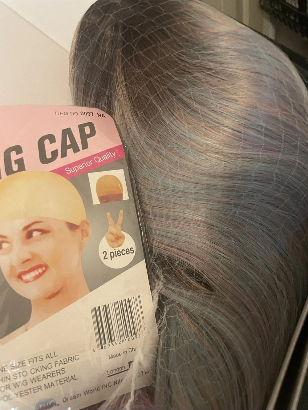 13X6 Lace Front Deluxe Wig Cap with Multi-Color Synthetic Wig